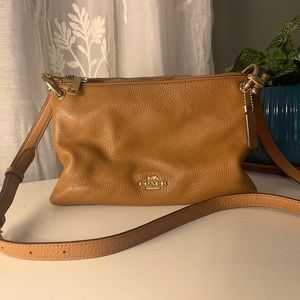 Tan Coach crossbody